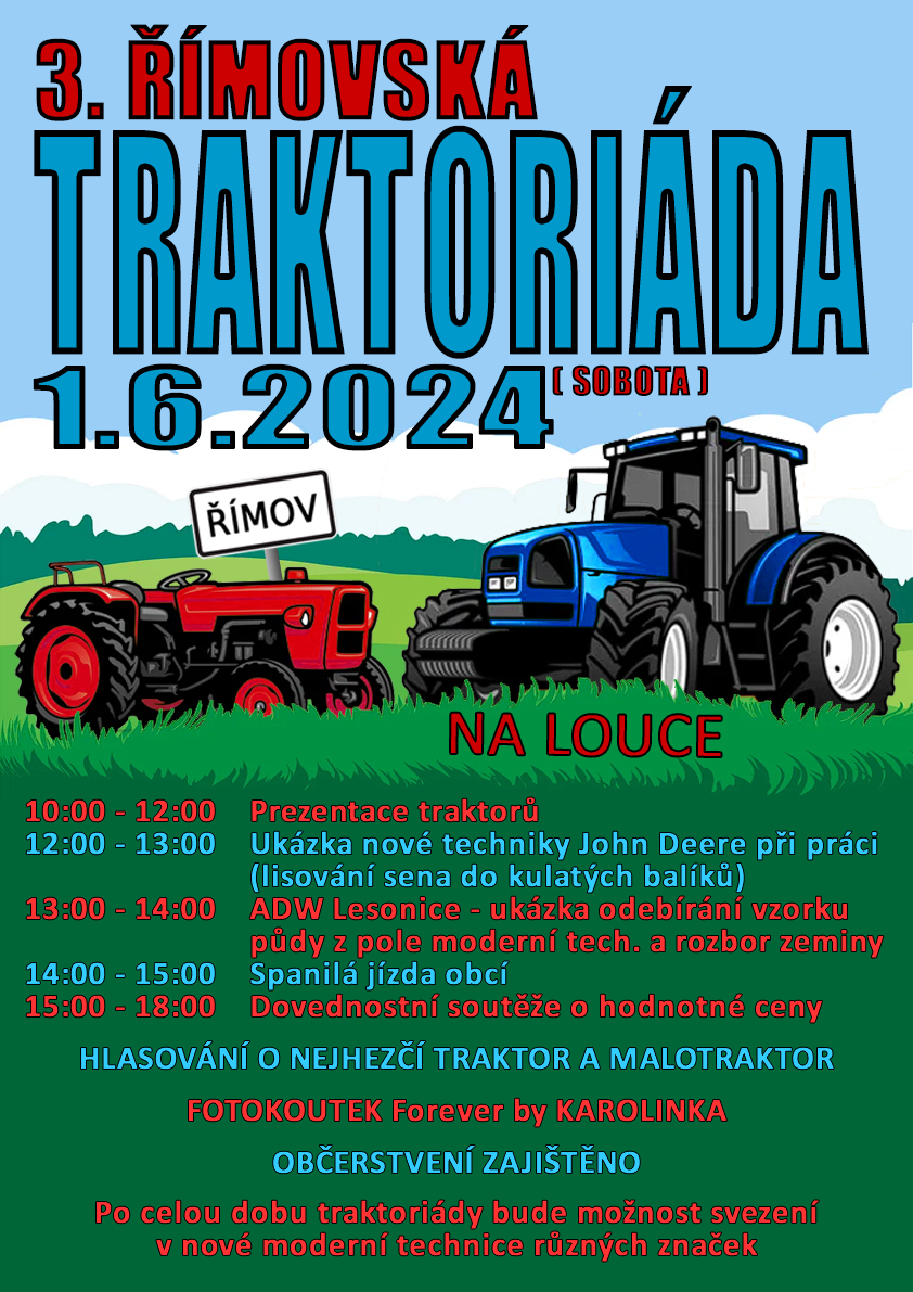 3. Traktoriáda Římov s programem 003