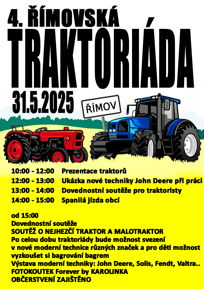 4. Traktoriáda Římov žlutá program 002