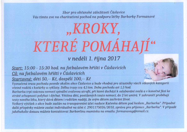 Kroky které pomáhají Čáslavice