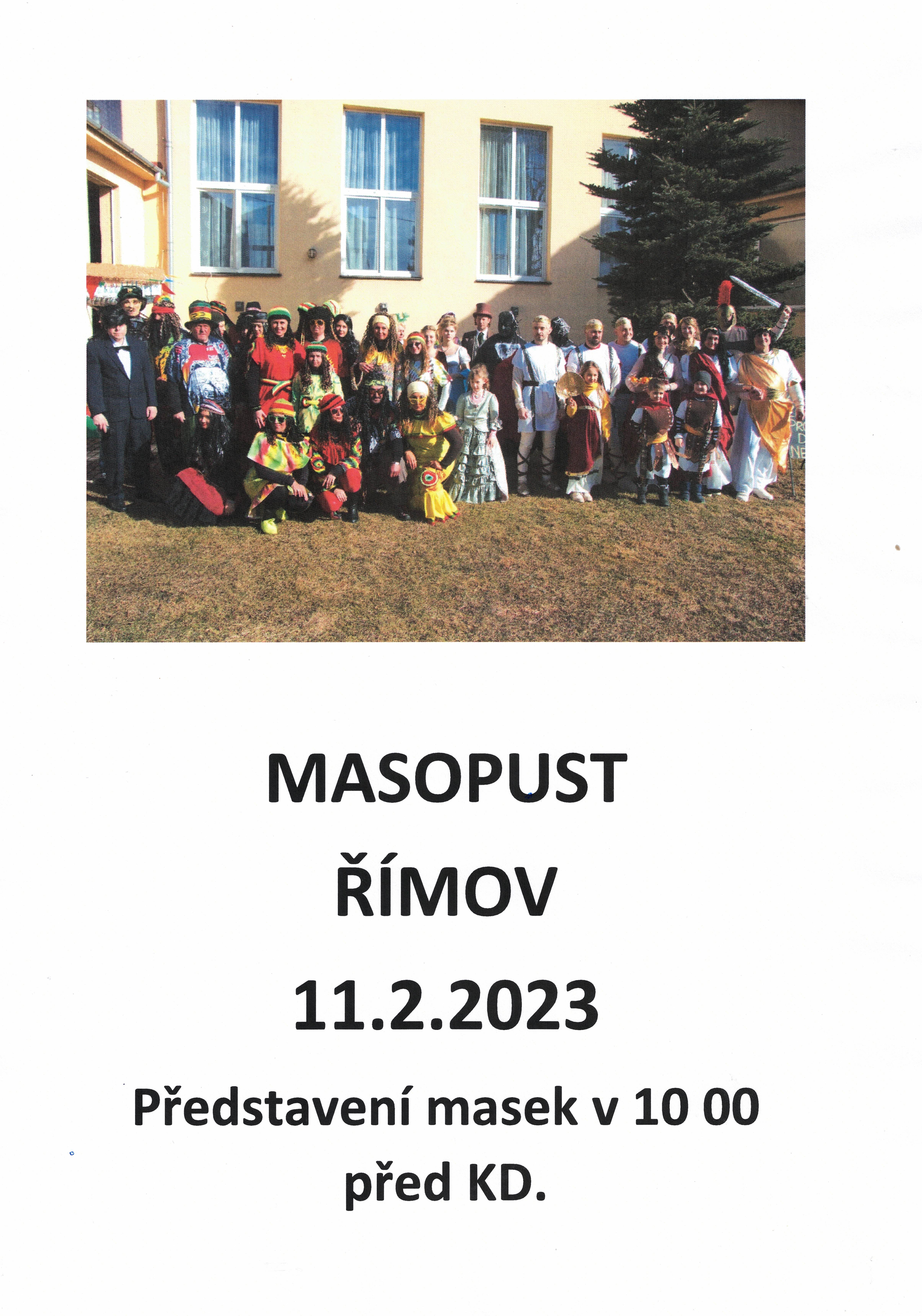 Masopust 2023 plakát