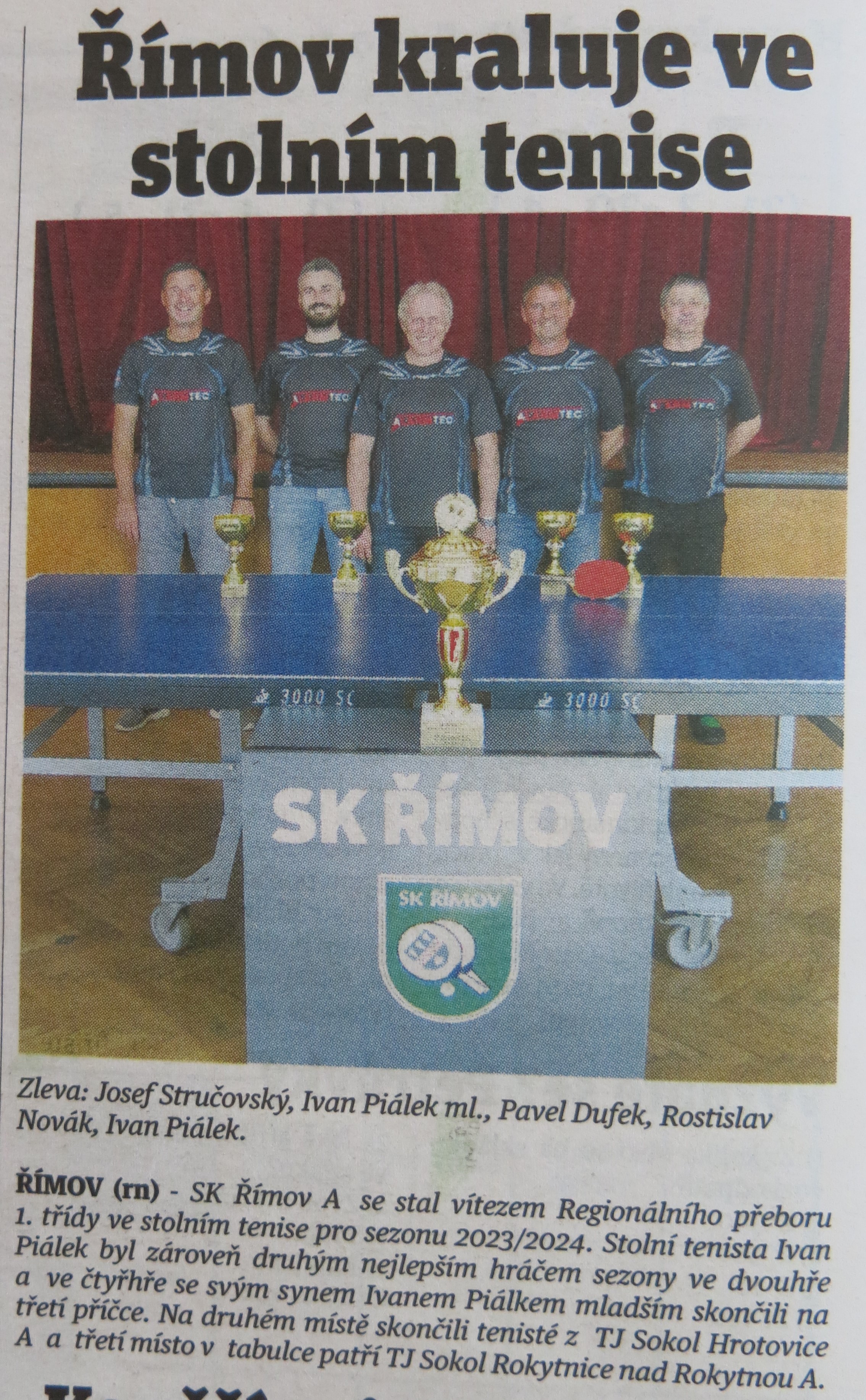 SK Římov Horácké noviny 5 2024