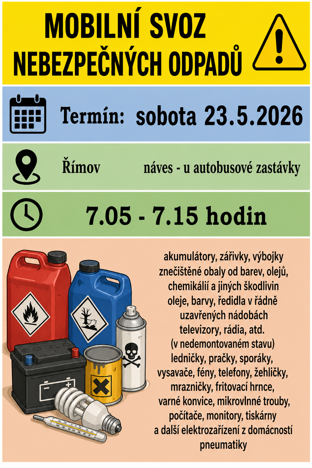 SVOZ NEBEZPEČNÝCH ODPADŮ 23.5.2026