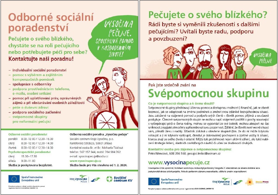 Vysočina pečuje web